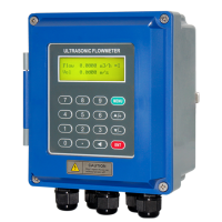 4-20MA IP68 Wall-mounted Clamp On Ultrasonic Flow Meter