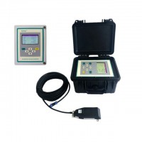 Battery Power IP68 Doppler Ultrasonic Partially Filled Pipe  4-20MA RS485 Modbus Flow Meter